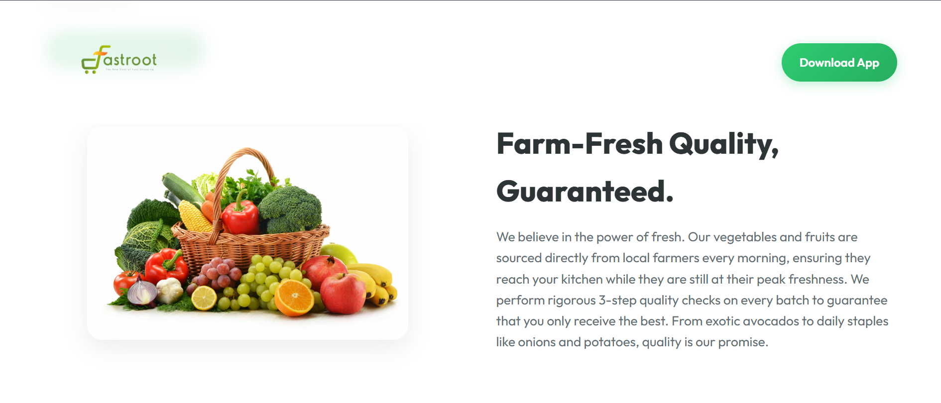 Fastroot — farm-fresh quality guarantee
