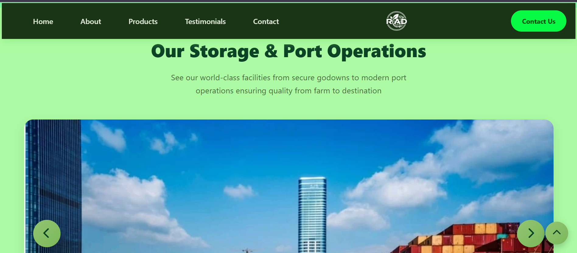 RAD Agri-Exports screenshot 3 — coming soon